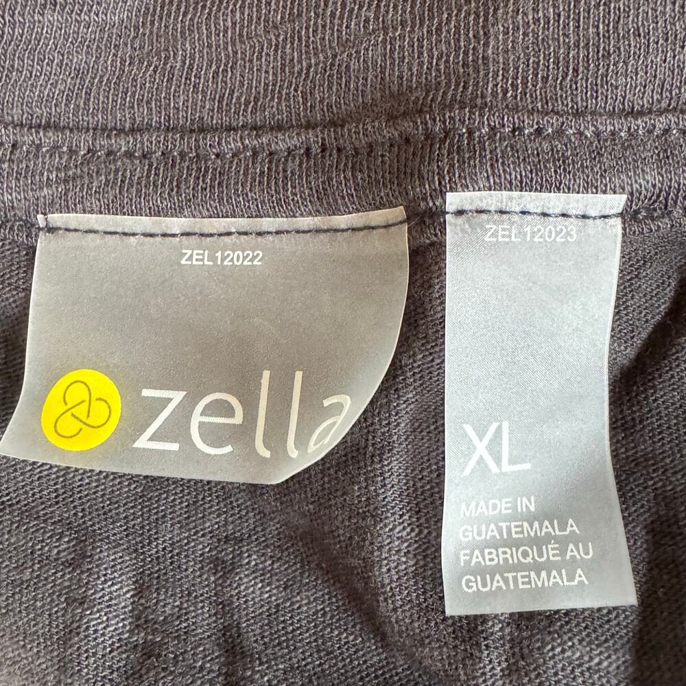 Zella Long Sleeve Top Black Relaxed Fit Crew Neck Women Size XL NWOT - Picture 7 of 9